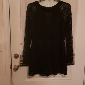 Lacy black romper